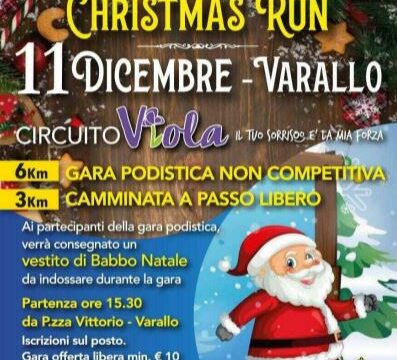 Varallo (VC) – Viola Christmas Run – Sabato 11 dicembre 2021