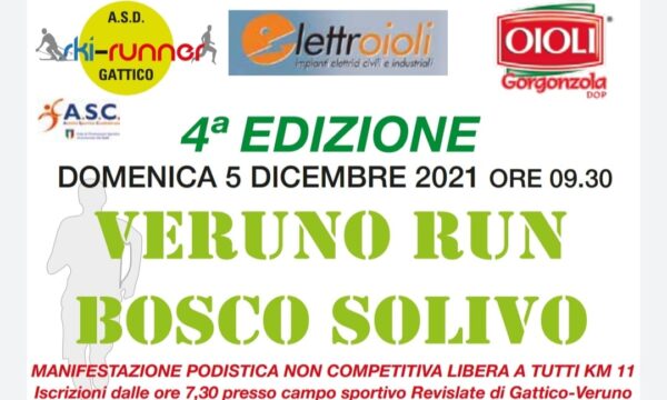 Veruno (NO) – Veruno Run Bosco Solovo – Domenica 5 dicembre 2021