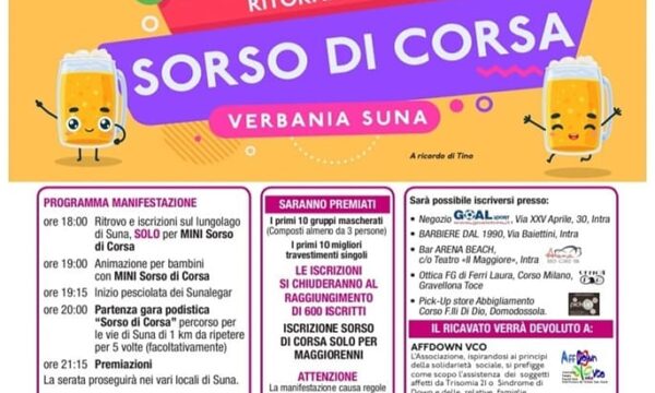 Verbania Suna (VB) – Sorso di Corsa – venerdì 24 giugno 2022
