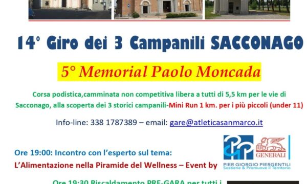 Sacconago Busto arsizio (VA) – 14° Giro dei 3 campanili Sacconago – venerdì 24 giugno 2022
