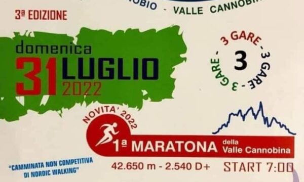 Cannobio (VB) – Mozzafiato Trail – domenica 31 luglio 2022