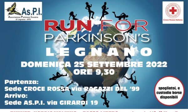 Legnano (MI) – Run for Parkinson’s Legnano – domenica 25 settembre 2022