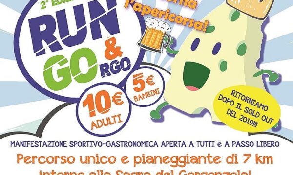 Gorgonzola (Mi) – 2° RUN&GOrgo – sabato 10 settembre 2022
