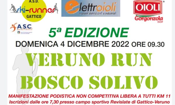 Revislate di Gattico Veruno (NO) – Veruno Run Bosco Solivo – domenica 4 dicembre 2022