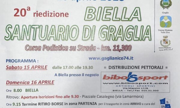 Biella (BI) – Biella – Santuario di Graglia – domenica 16 aprile 2023