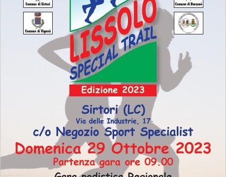 Sirtori (LC) – Lissolo Special Trail – domenica 29 ottobre 2023