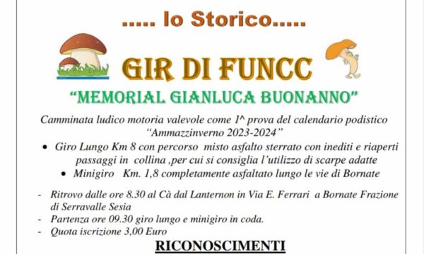 Bornate di Serravalle Sesia (VC) – Gir di Funcc Momoriale Buonanno Ammazzainverno – Domenica 5 novembre 2023
