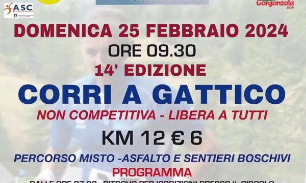 Gattico (NO) – Corri a Gattico – domenica 25 febbraio 2024