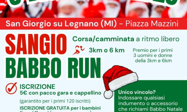 San Giorgio su Legnano (MI) – Sangio Babbo Run – domenica 3 dicembre 2023