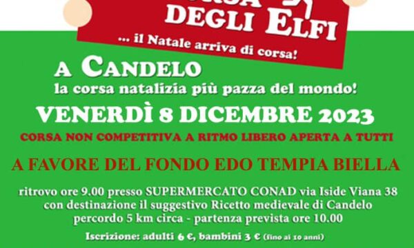 Candelo (BI) – La corsa degli elfi – venerdì 8 dicembre 2023